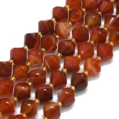 Natural Banded Agate Beads Strand