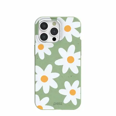 Sage Green Daisy iPhone 15 Pro Max Case