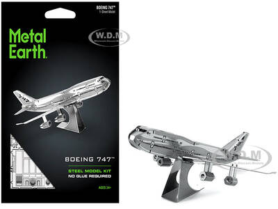 Model Kit Boeing 747 Commercial Aircraft (Easy Difficulty) Steel Model by Metal Earth