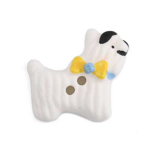Dog Ceramic Buttons