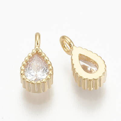 Brass Cubic Zirconia Charms