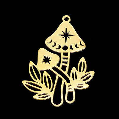 Autumn Theme PVD Vacuum Plating 201 Stainless Steel Pendants