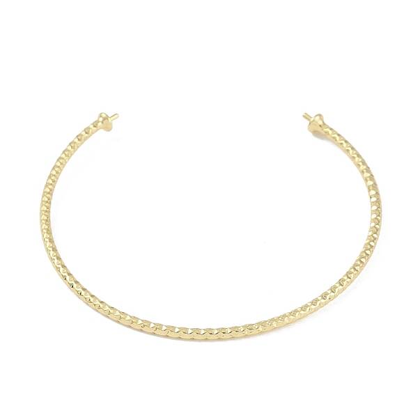 Brass Textured Open Cuff Bangle Making