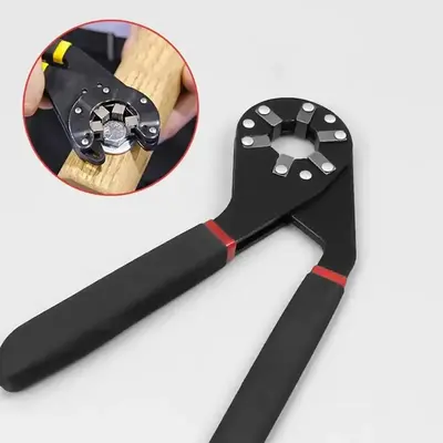 Socket Hex Wrench 14 in 1 Multifunctional Wrench with Non-Slip Handle & Adjustable Sizes for Car Motorcycle Bicycle Repair He...