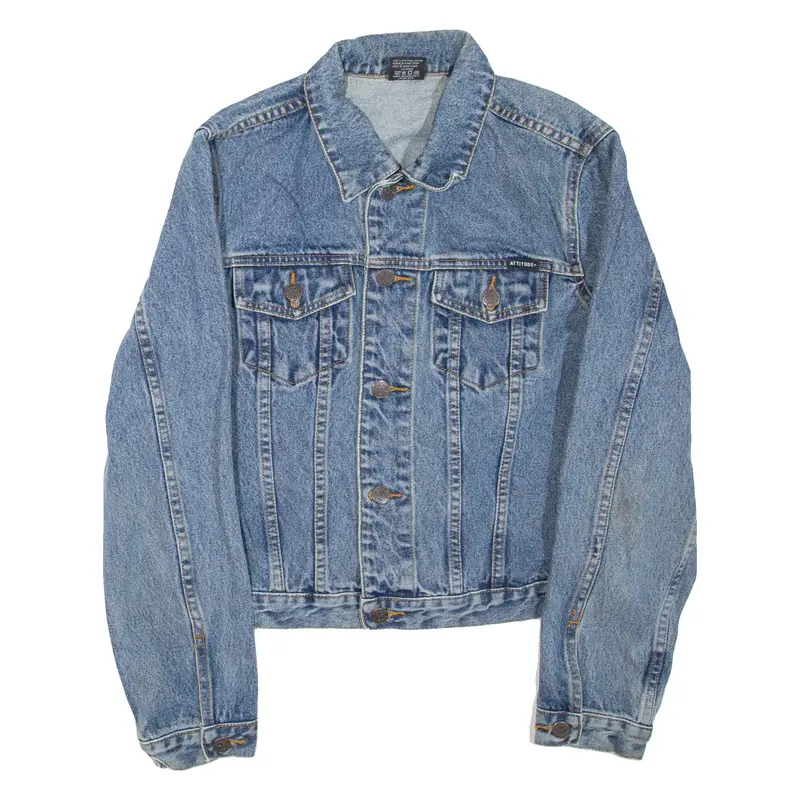 ATTITUDE Mens Denim Jacket Blue S