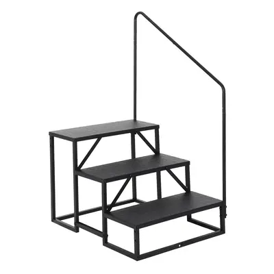 Garvee Heavy Duty Stability & Safety – RV Step Stool with Handrail – 3-Step Carbon Steel Ladder – 660 lbs Support – P...