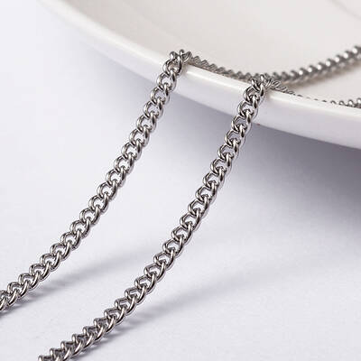 Tarnish Resistant 304 Stainless Steel Twisted Chains Curb Chains