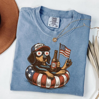 Comfort Colors Funny 4th of July Shirt, Dachshund 4th Of July Vintage TShirt, 4th of July Dog Shirt, Dog Lover Shirt, Patriot...