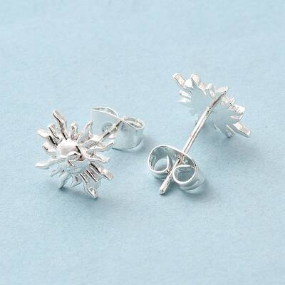 Brass Stud Earrings for Women