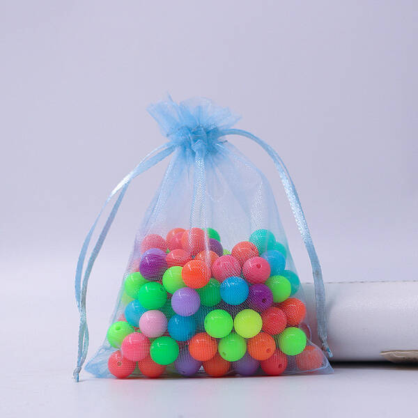 Rectangle Organza Drawstring Bags