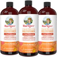 MaryRuth's Liquid Multivitamin +  Hair Growth - Clinically Tested Lustriva for Thicker Hair in Women - Improve Facial Wrinkle...