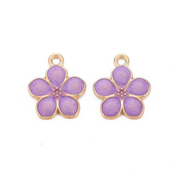 Light Gold Plated Alloy Enamel Pendants