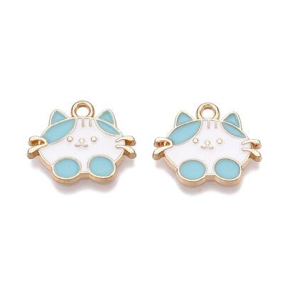 Rack Plating Alloy Enamel Pendants