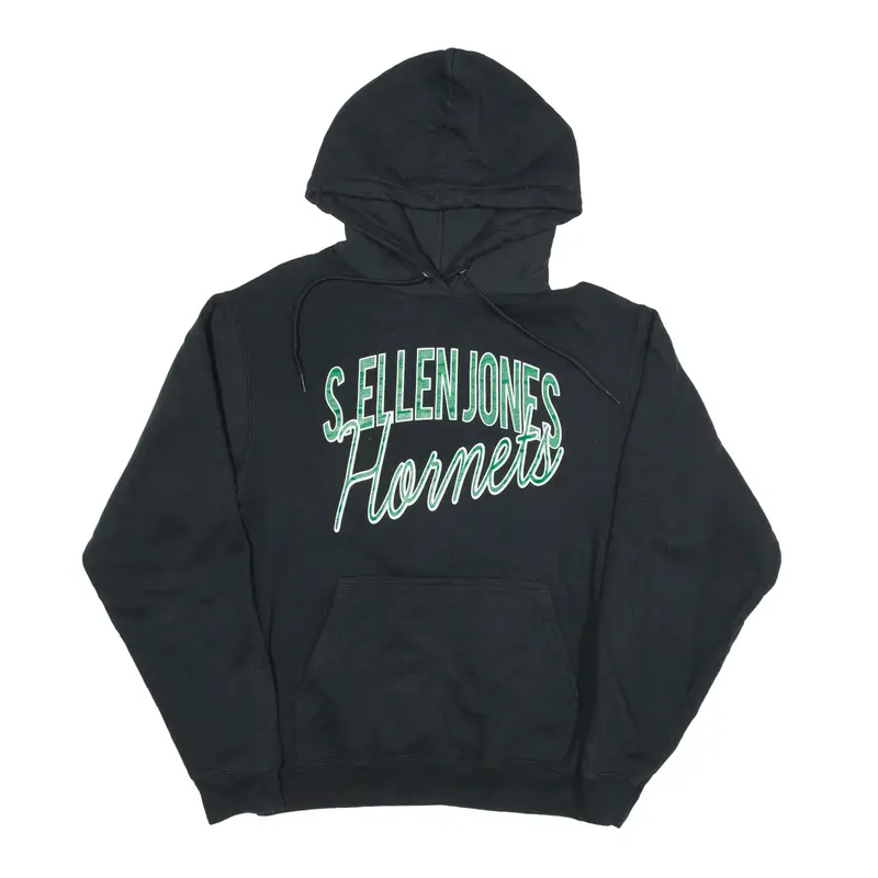 PORT & COMPANY S Ellen Jones Hornets USA Hoodie Black Pullover Womens S