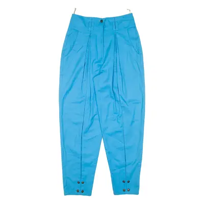 D&A Womens Trousers Blue Relaxed Tapered Viscose W27 L27
