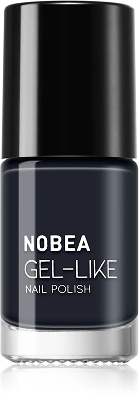 NOBEA Day-to-Day Gel-like nail polish gel effect color Blue depths #N19 6 ml