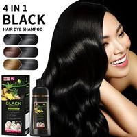 Hair Dye Shampoo, 1 Box 4 in 1 Hair Shampoo, Natural Extracts Hair Dye Shampoo, Professional Hair Care & Styling Product for ...