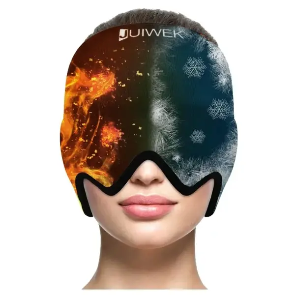 TikTokShopRestock:Migraine-Ice-Head-Wrap-Migraine with Cold & Hot Therapy for migraines, puffy eyes, tension, sinusitis and s...