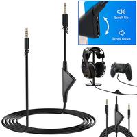 2M Replacement Audio Cable Cord Volume Control for Astro A10 A40 PS4 Xbox One Headset Gaming Headset