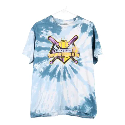 Lakeville Summer Grandslam Gildan Tie-Dye T-Shirt - Large Blue Cotton