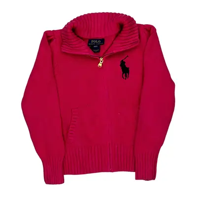 Age 4 Polo By Ralph Lauren 1/4 Zip - XS Pink Cotton