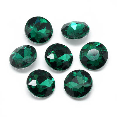 Pointed Back Glass Rhinestone Cabochons