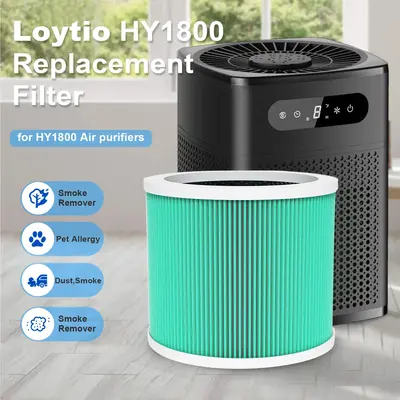 Loytio HEPA Air Purifiers for Small Room/Bedroom, with Fragrance Sponge for Sleep,Smoke, Allergies, Pet Dander,Odor, Dust, Po...