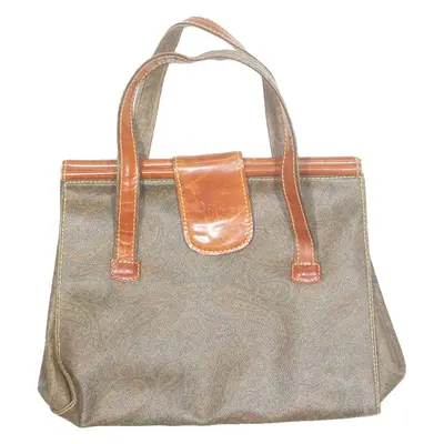 FIJI IFONCELLI Womens Handbag Brown Leather Paisley