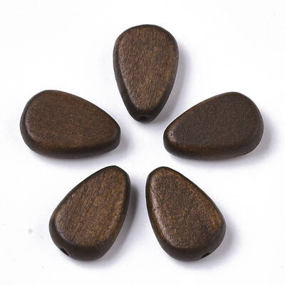 Painted Natural Wood Beads
