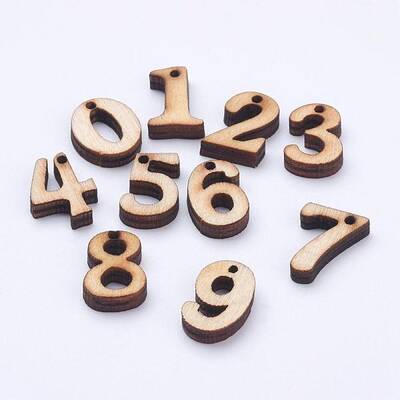Undyed Wood Charms