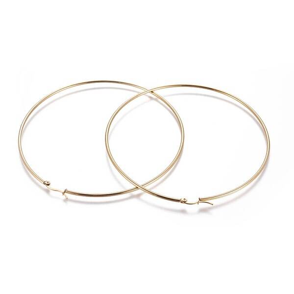 304 Stainless Steel Hoop Earrings