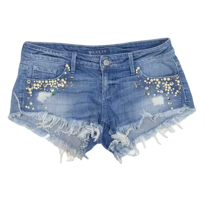 GUESS Jems Womens Denim Shorts Blue Relaxed S W27