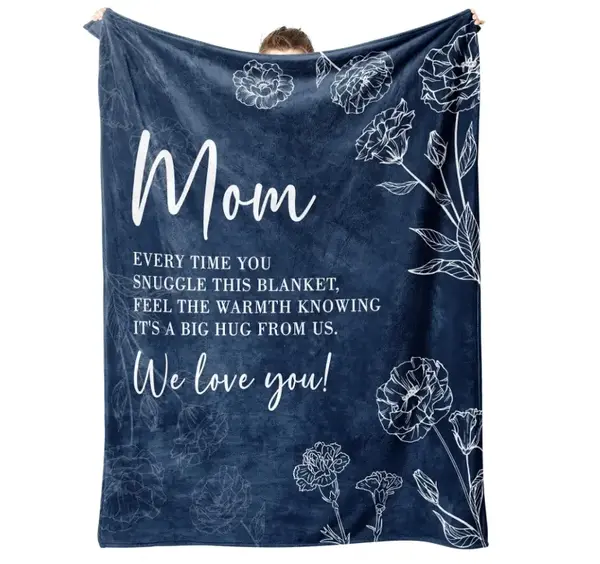 Christmas2026 Gifts for Great Mom&Wift, Blanket Gifts for Mom from Daughter and Son, Mom Gift Ideas,Mother's birthday gift，...