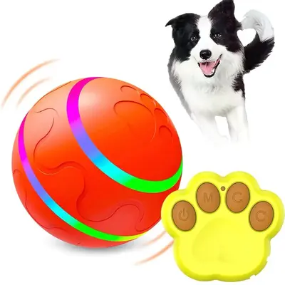 Interactive Bouncing Crazy Dog Ball Toy, With Rolling Modes, and Remote Control, For Small/Medium/Large Dogs
