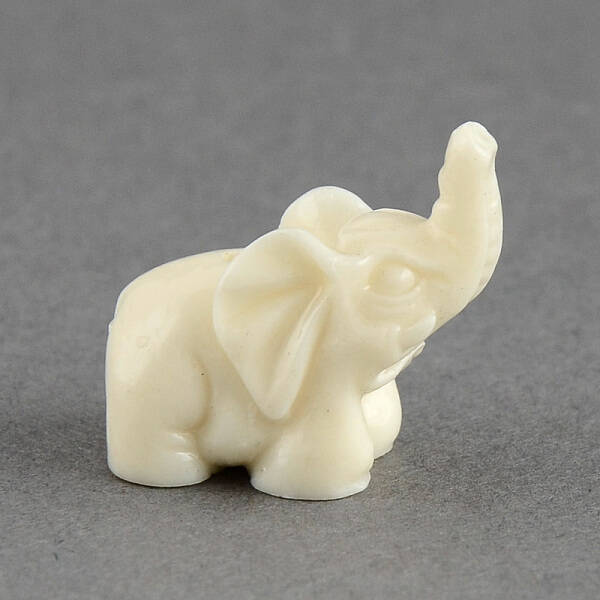 Dyed Elephant Synthetic Coral Beads