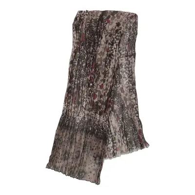 Unbranded Animal Print Scarf - No Size Brown Polyester