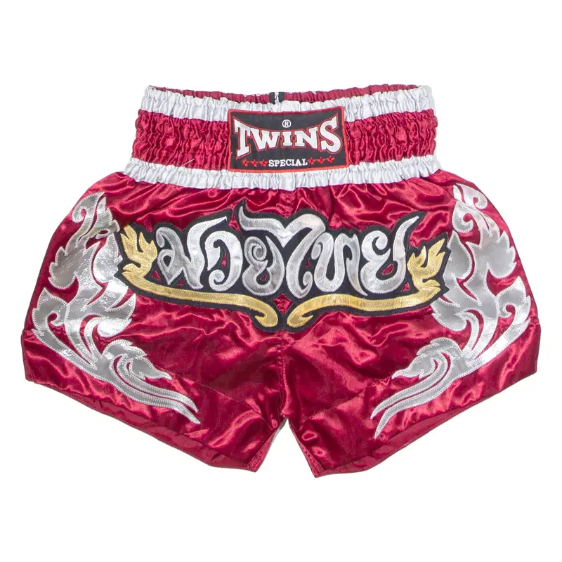 TWINS SPECIAL Martial Arts Mens Sports Shorts Red Crazy Pattern L W26