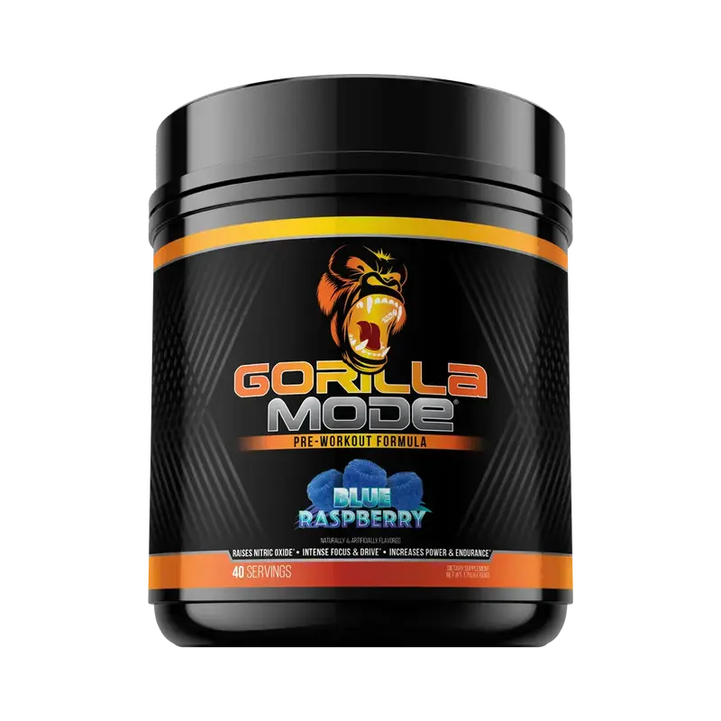 Gorilla Mode Pre-Workout - Massive Pumps, Laser Focus, Energy & Power (40 Servings)