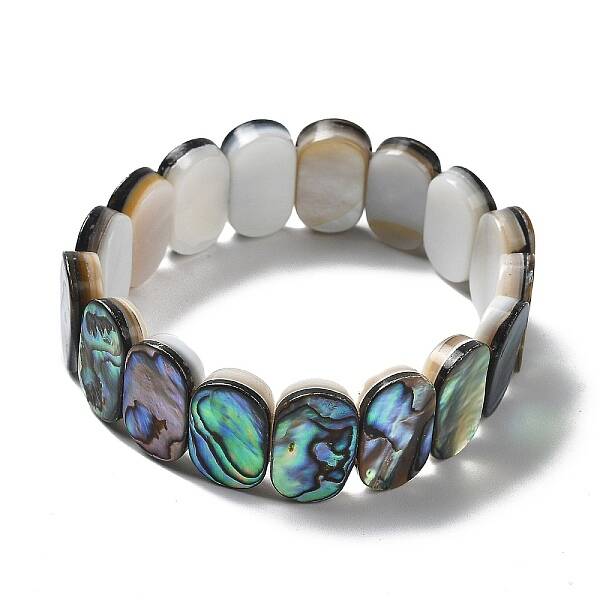 Natural Abalone Shell/Paua Shell Stretch Bracelets