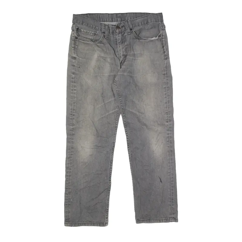 LEVI'S 514 Jeans Grey Denim Regular Straight Mens W34 L27