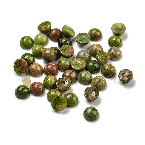 Natural Unakite Cabochons