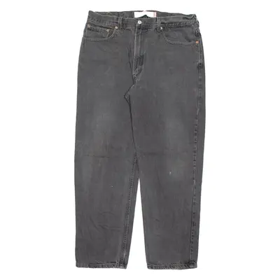 LEVI'S 550 Jeans Mens Black Relaxed Straight Charcoal Wash W38 L32