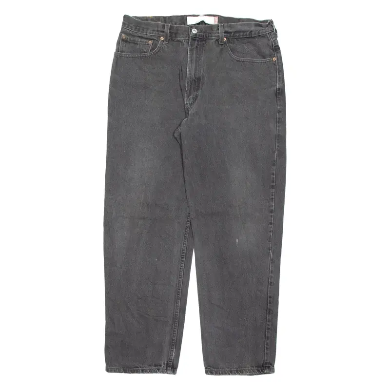 LEVI'S 550 Jeans Mens Black Relaxed Straight Charcoal Wash W38 L32
