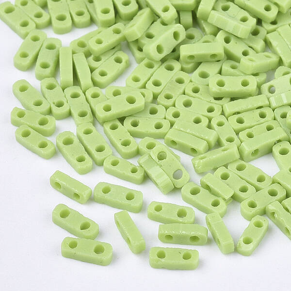 2-Hole Opaque Glass Seed Beads