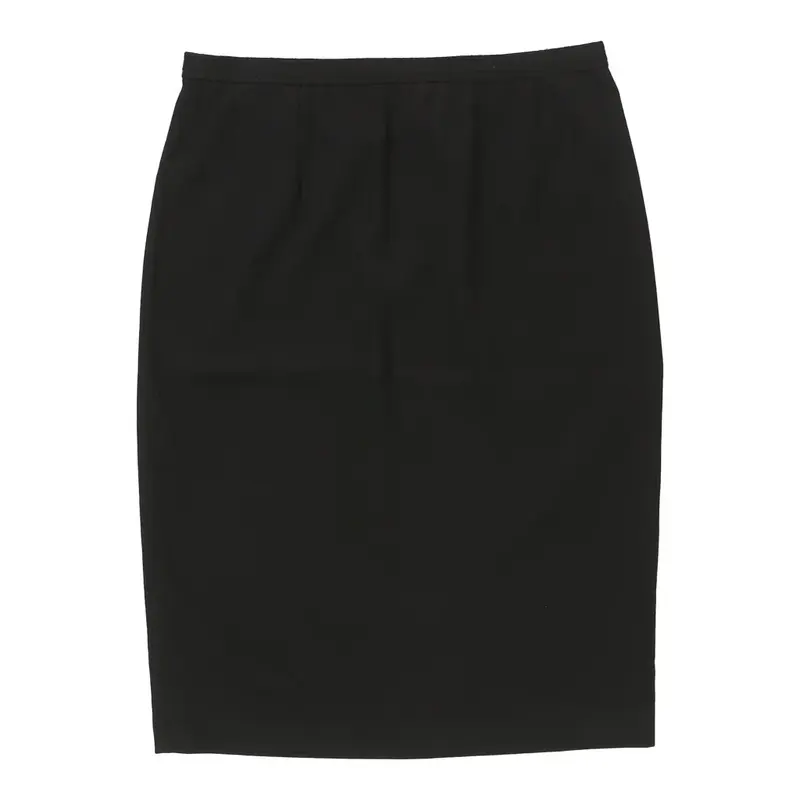 Miss V Valentino Pencil Skirt - 32W UK 12 Black Wool | Size: UK 12