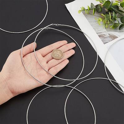 Tarnish Resistant Casual Style 304 Stainless Steel Snake Chain Choker Necklaces