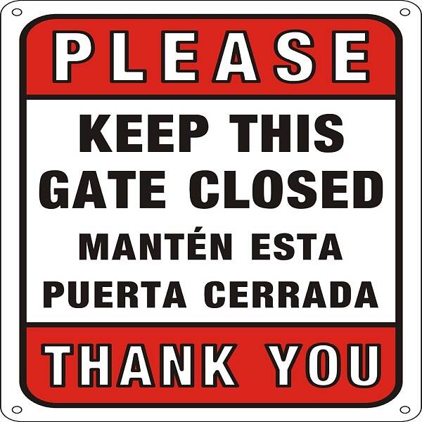 UV Protected & Waterproof Aluminum Warning Signs