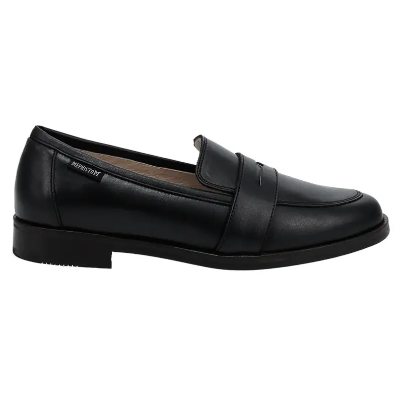 Mephisto Hadele Full Grain Leather Women's Slip On Shoes - Black - Size:US 6.5 Women