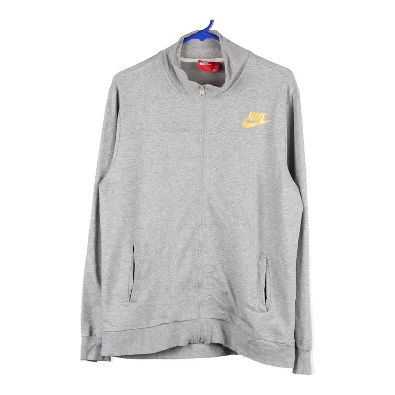 Nike Zip Up - XL Grey Cotton Blend