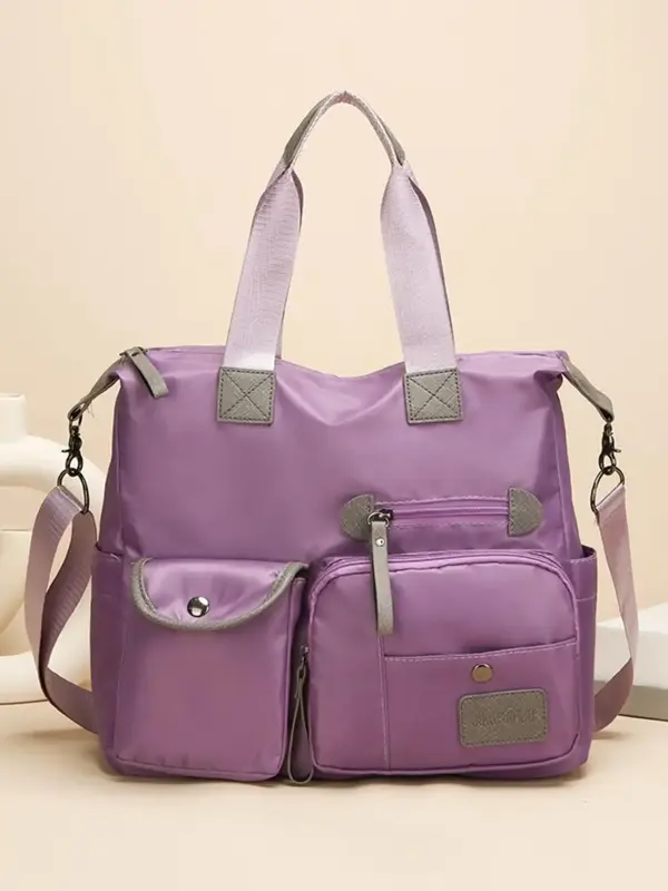 Women's Fashionable Casual Skull Print Tote Bag, Large Capacity Shoulder Bag, Fashion All-match Commuter Bag for Work & Daily...